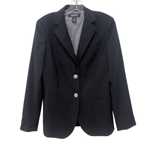 Brooks Brothers Blazer Womens 6 Wool Silver Button Classic Country Club Jacket - Picture 1 of 10
